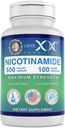 Fórmulas Genex - Nicotinamide 500mg Vitamina B3 Flush Capsules de Niacina gratis para la piel sana - Niacinamide Suplemento Píldoras Ayuda Produce Keratin &amp; Support Skin Cell Health & Energy - (100 cápsulas)