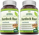 Herbal Secrets Burdock Root 425 Mg Capsules (No-GMO) (120 Cuenta - Pack de 2)