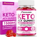 Keto ACV Gummies - Apple Cider Vinegar con B6 &amp; B12, Vegan, Gelatin-Free, Keto Support, Detox Cleanse, Non-GMO, para Hombres &amp; Mujeres, 60 Condes