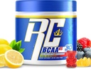 Ronnie Coleman's BCAA XS Powder con EAAs, Aminoácidos de Cadena Ramada Post Workout Muscle Recovery, Sugar Free Hydration Drink for Women and Men, Lemonbeary Gummies, 30 Servings