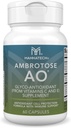 Mannatech Ambrotose AO 60 cápsulas cargadas w / vitamina C y vitamina E. ayuda al cuerpo contra los radicales libres. Suplemento de apoyo sin gluten, sin lácteos &amp; vegetarianos