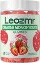 Cretina Monohydrate Gummies 5000mg para Hombres &amp; Mujeres, Chewables Creatina Monohydrate Suplemento(120 Conde)- Fresa 120 Gummies