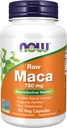 AHORA Suplementos de alimentos, Maca (Lepidium meyenii) 750 mg Raw, salud reproductiva*, 90 cápsulas de verduras