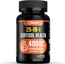 Cortisol Health Supplement, 25-in-1 Cortisol Reducer for Women &amp; Men, Cortisol Supplements for with Ashwagandha, Rhodiola Rosea, L-Theanine, for Mood, Focus, Sleep Support, 2 Capsules
