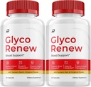 Glyco Renew Capsules, GlycoRenew Advanced Supplement, All Natural Formula to Maintain Healthy Levels, Maximum Strength Daily Formula, Glyco Renew Capsules Reviews (2 Pack - 120 cápsulas)