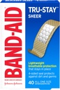 Bandas de la marca de la banda Tru-Stay Bandas estériles adhesivas para la protección de la herida de primeros auxilios, Bandages de lavado individual para cortes menores " Scrapes, All One Size, 40 ct