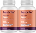BESTVITE SAM-e 200mg (120 Tablets)(60 x 2) Premium Ingrediente de Italia