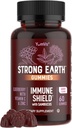 Strong Earth Elderberry Gummies – Sambucus Elderberry Immune Support with Vitamin C & Zinc – Black Elderberry Gummies, Berry Flavor, Non-GMO, Gluten Free, Kosher – 60 Conde
