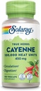 SOLARAY Cayenne Pepper 450 mg  100,000 Heat Unit ← Saludable Digestión, Circulación, Metabolismo " Cardiovascular Support ← Non-GMO TEN 100 VegCaps