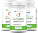 Salud Natural de Ben Total Salud para el Suplemento Prostata con Beta Sitosterol Vitaminas C, D, E, Zinc y Turmeric, 360 Vegicaps, 3 Pack