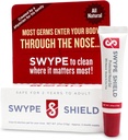 Swype Shield Airborne Particle and Allergen Blocker Nasal Gel - Drug-Free, for Pollen Allergy Sufferers, for Airplane Travel - (Unscented) Over 180 Applications Por Tube (0.27 oz, 7.5g Pack of 1)