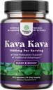 Kava Kava Extracto Extracto Suplemento 1000mg - Soporte Herbal Actuador rápido con Kavalactones para el Mood Equilibrado - Relaja los cápsulas calmantes para el soporte de estrés > Mejor sueño - 15 servicios