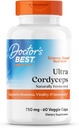 Mejores Cordyceps Ultra del Doctor No GMO, Vegan, Gluten Gratis, Soy Gratis, 60 Veggie Caps