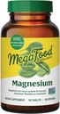 MegaFood Magnesium - Soporta el sistema nervioso del corazón - Suplemento Magnesio con Glycinate de Magnesio fermentado - Vegan, Gluten-Free, Non-GMO y Kosher - Hecho sin 9 Alérgenos Alimentarios - 90 Tabs