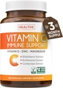 Suplemento de soporte de vitamina C - Immune Boost Blend con vitamina C y zinc para soporte diario de temporada - Magnesium Zinc VIT C &amp; D y Complejo de Defensa de hierbas (3 meses de suministro)