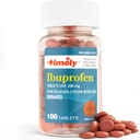 Lágrimas de hora, INC. Ibuprofeno 200mg 100 Tabletas - (NSAID) Dolor de dolor de cabeza, dolor menstrual, dolor de dientes, dolor muscular, dolor de artritis, dolor corporal