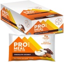 PROBAR - MEAL Bar, Chocolate coco, No GMO, Libre de gluten, Saludable, Planta-Basada, Ingredientes de todo el alimento, Energía Natural (12 Conteo)