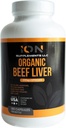 100% orgánico Grass Fed Beef Liver Capsules (180 Caps) - Pasture-Raised - Hierro, Vitamina A, B, Collagen - Promueve Energía, Detoxificación, Plenario Bienestar Corporal - Paleo Ancestral Living - Suplementos Ion