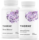 THORNE - Soporte Adrenal Bundle - Stress Balance & Adrenal Cortex Combo - Stress Balance y Adrenal Cortex - 30 a 60 Servimientos