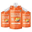 Diseñador de Wellness Protein Smoothie, Fruta Real, 12g Proteína, Bajo Carb, Cero Añadido Azúcar, Sin gluten, No GMO, Sin Colores Artificiales o Sabores, Tropical, 12 Conde