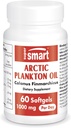Supersmart - Aceite de Plancton Ártico 1000mg por día (Patented) - Mayor Nutrición que el pescado y el aceite de Krill - con ácidos grasos Omega-3, EPA, DHA &amp; SDA  No Gluten Gratis - 60 Softgels