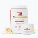 TB12 Bundle de hidratación con base en plantas (Vanilla Protein Powder &amp; Lemonade Electrolytes), Soporte Muscle Recovery " Hydration, Dairy Free, Non-GMO, Soy-Free