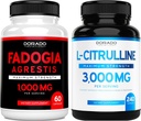 Fadogia Agrestis Extract (60 Conde) Maximum Strength - Athletic Performance & Muscle Mass Support and L Citrulline (240 Conde) L Arginine & Nitric Oxide for Performance for Workouts - Vegan &amp; USA Made