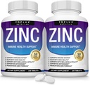 Suplemento Zinc 50mg para soporte inmunitario – Oxido puro de zinc natural para sistema inmunitario, soporte antioxidante de piel, Booster de inmunidad de alta potencia, para hombres mujeres, 100 tabletas