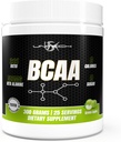 Unitech USK BCAA ← Workout Suplemento para la recuperación del músculo, la resistencia Apoyo " Nutrient Absorption ← Rich with Vitamin C, B6, Valine, Leucine " Isoleucine ← Green Apple Flavor, 300g