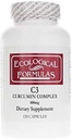 Formulas ecológicas Complejo de Curcumin C3 400 Mg,120 Conde