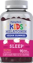 Piping Rock Kids Melatonin Gummies Silencio 1mg Silencioso 90 Conde Silencioso Suplemento para los niños