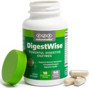 Naturenetics DigestWise Digestive Enzymes - 10 potentes enzimas veganos para soportar la digestión, gas, ruborización y estreñimiento Alivio - Keto Friendly - Lab Tested - 90 cápsulas (1)