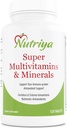 Nutriya Super Multivitaminas y Minerales -para Mujeres y Hombres - Más de 70 Vitaminas, Minerales, antioxidantes, Aminoácidos -Apoyos Producción Celular de Energía y Sistema Inmunitario Salud