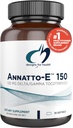 Diseños para la salud Annatto-E 150mg Tocotrienols - DeltaGold Vitamin E Complex Supplement with Delta + Gamma Tocotrienols - Cardiovascular, Healthy Aging + Antioxidant Support - Non-GMO (30 Softgels)