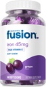 Bariatric Fusion Iron Suplemento para Mujeres Anemia Silencioso Hierro Chewable con Vitamina C Silencioso Flavored Soft Chew tóxico Gentle on Stomach Ferrous Fumarate for Women and Men TEN Gluten Free ← 60 Con