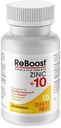 MediNatura ReBoost Zinc +10 MAX Cold & Flu Symptom Relief Fast-Acting, Non-Drowsy Natural Soothing Homeopathic Helps Relieve Whole Body Discomfort, Cough, Fatiga, Congestión - Lemon - 60 Tablets