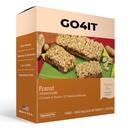 GO4IT Health Meal Replacement Bar, HighGH Protein Nutrition Bar, HighGH Fiber, LOW Calories, KETO friendly, On-the-go, Weight Loss Food Bar, 7/Box - (Peanut)