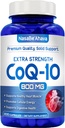 CoQ10 800mg Capsules  Vegan Friendly Coenzyme Q10 800mg de Easy Absorption Ubiquinone Suplemento para Skin Heart and Energy Support ← Made in The USA in cGMP Facilities (100 Servings)