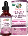 MaryRuth Organics USDA Organic Women's Wellness Liquid Herbal Supplements TEN Incluye Stinging Nettle, Raspberry Leaf, Eleuthero Root, Chaste Tree Berry TEN Menstrual Support ← Non-GMO, Vegan