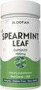 Spearmint Leaf Capsules 1000mg Powder ¦ Natural Spearmint Leaf Powder (Mentha spicata) ← Non-GMO, Gluten-Free Herbal Supplement for Wellness and Daily Use (180 Conde (Pack of 1))