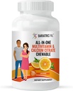 BariatricPal "ALL-IN-ONE" Multivitamina Chewable con Citrato de Calcio " Hierro - Naranja (CLEARANCE: Best by June 30, 2025)
