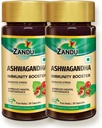 Zandu Ashwagandha Capsules (120 capuchas de veg), Formulado con Puros Extractos de Ashwagandha, Booster Inmunity, For Natural Body Strength, Stress Buster (Pack of 60 x 2)