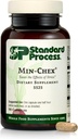 Standard Process Min-Chex - Suplemento para Nervous System Support - Supports Healthy Gland Functions to Aid a Healthy Stress Response - Non-Dairy - 90 Capsules (90 Servings)