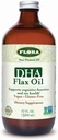Flora DHA Flax Oil - Soportes Cerebro Salud - Contiene Vegan Omega-3-6-9, Sin gluten, Kosher " Non-GMO - Mantén Chilled - Glass Bottle - 17 fl. oz.