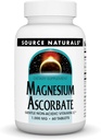Fuente Naturales Magnesio Ascorbato, Vitamina No Acidica C* -1000 mg, 60 Tabletas