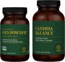 Global Healing Center Oxy-Powder & Candida Balance Kit - Constipation Relief for Women &amp; Men and Detox for Natural Candida Cleanse, Feminine Balance Complex