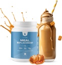 TeamKeto Meal Reemplazo Powder Gluten Free Contiene polvo MCT, aceite de coco, proteína de suero alimentado por hierba en polvo " sabores 100% naturales para el Boost Ketosis- Carbs bajos " Energy Boost- 742g- Salted Caramel