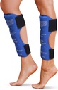 Shin Splint Ice Packs, HSA y FSA Eligible Reusable Hot and Cold Therapy Wrap ← Calf Pain Relief ← Advanced Soft Gel Technology ← Freezable and Microwavable ← Running Injuries &amp; Recovery