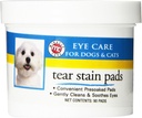 Miracle Care Tear Stain Pads, 90 Single Use Pre-Soaked Pads to Gently Clean and Soothe Dog and Cat Eyes, Non Stinginging Formula to Improve Tear Stains and Remove Eye Debris