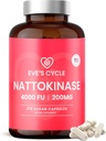 Ciclo de Eva Nattokinase Suplemento 4000 FU - 270 Vegan Natto Capsules - Premium Japonés Enzyme, Natural Blood Thinner, Orgánica, No Stearates, Non-GMO, Made in USA